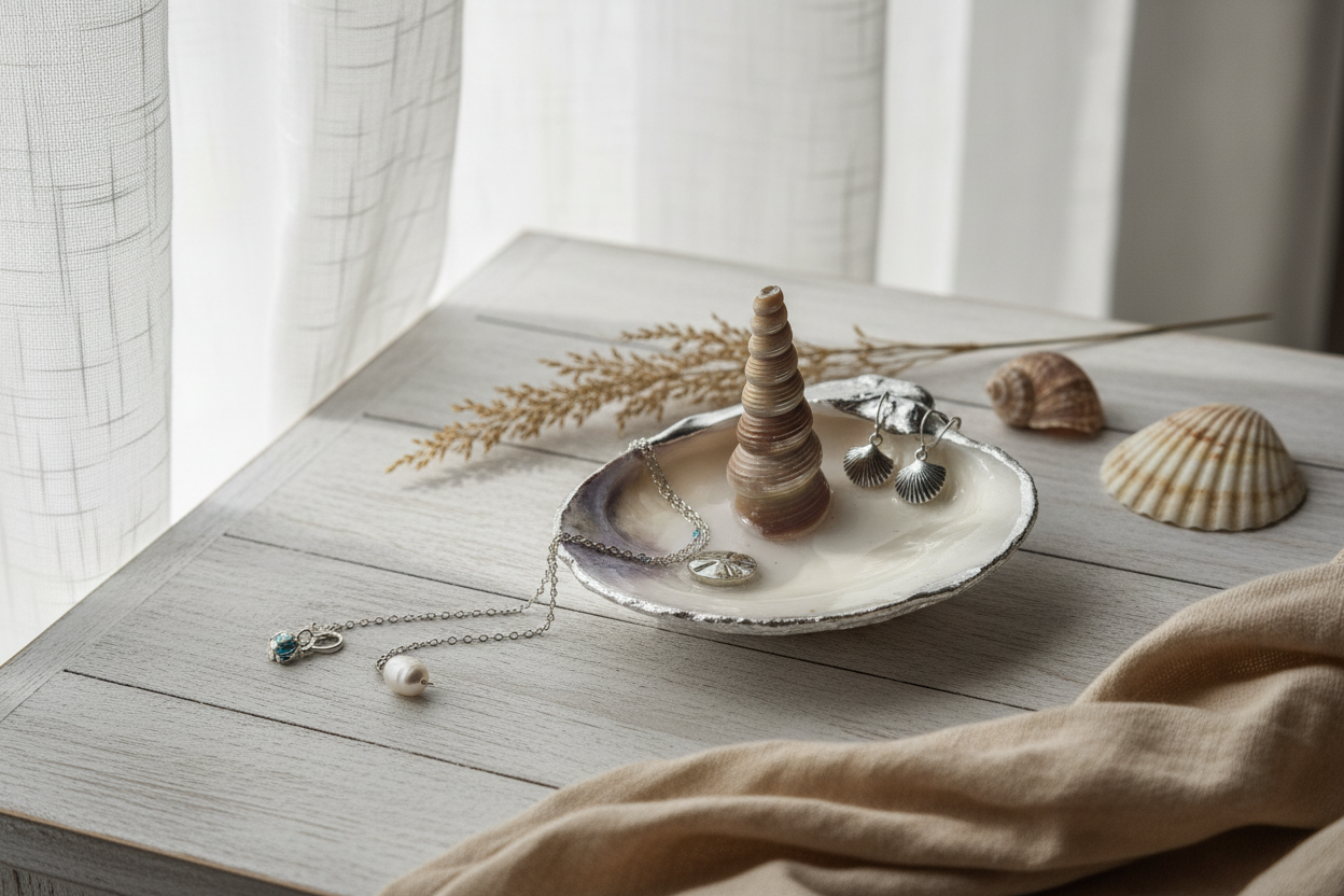 Coastal Shell Jewelry Tray